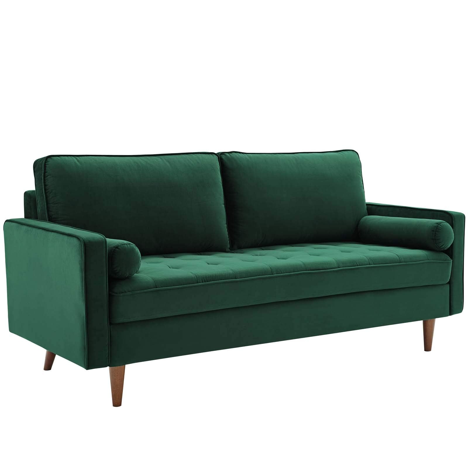 Modway Eei-3764-Grn Valour Performance Velvet Sofa, Green
